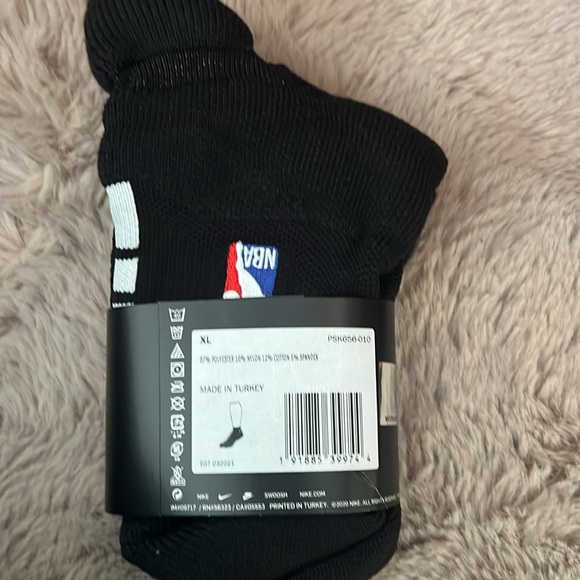 Nike NBA Authentics Socks Quick Grip XL Player Team Issued Elite ANKLE Length - Picture 2 of 2